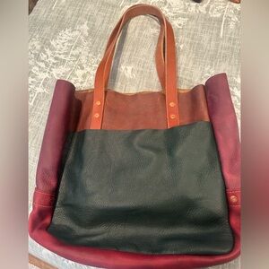 ❌ SOLD KMM & Co Kodiak leather tote